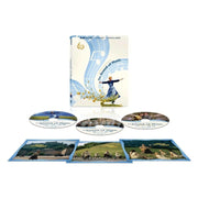 The Sound of Music 60th Anniversary Edition 4K UHD and Blu-ray set with slipcover, collectible cards, and multiple discs showing classic scenes and special features.