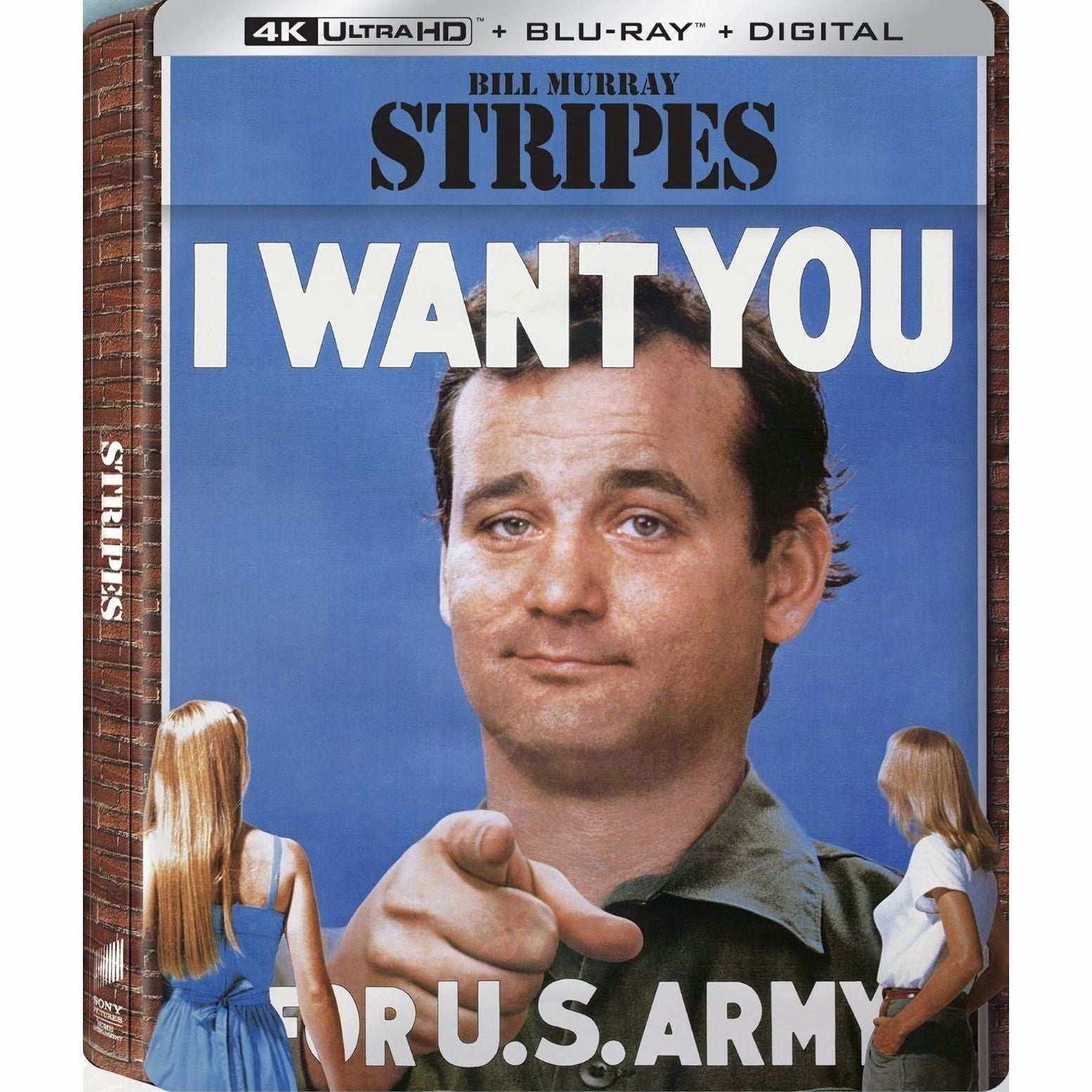 PRE-ORDER Stripes Limited Edition 4k UHD Blu-Ray Steelbook featuring Bill Murray.