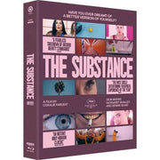The Substance Steelbook limited edition 2-disc 4K UHD and Blu-Ray set with photo book and art cards