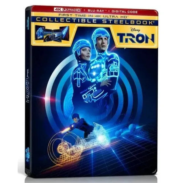 Tron 4K UHD limited edition steelbook with collectible cover and bonus features