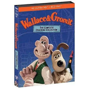 Wallace & Gromit The Complete Cracking Collection 4K UHD and Blu-Ray set with limited edition slipcover featuring the beloved animated characters Wallace and Gromit.