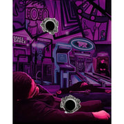 Wasabi (2001) Blu-ray cover with limited edition slipcover featuring purple arcade scene and bullet holes