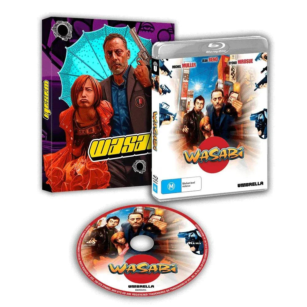 Wasabi (2001) Blu-ray with limited edition slipcover and bonus features by Umbrella Entertainment