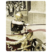 Ben Hur (1959) warrior in chariot race scene from limited collectors edition steelbook cover