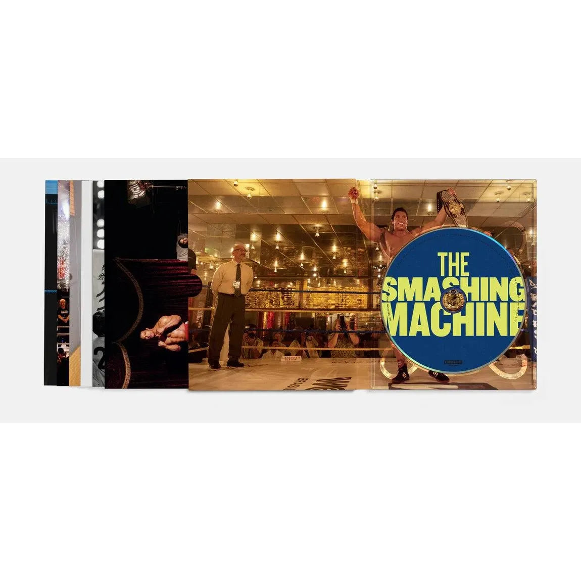 The Smashing Machine 4K UHD slipcover and collectible postcards set