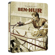 Ben Hur 1959 Limited Collectors Edition Steelbook 4K Ultra HD and Blu-ray with chariot race artwork and rigid slipcase