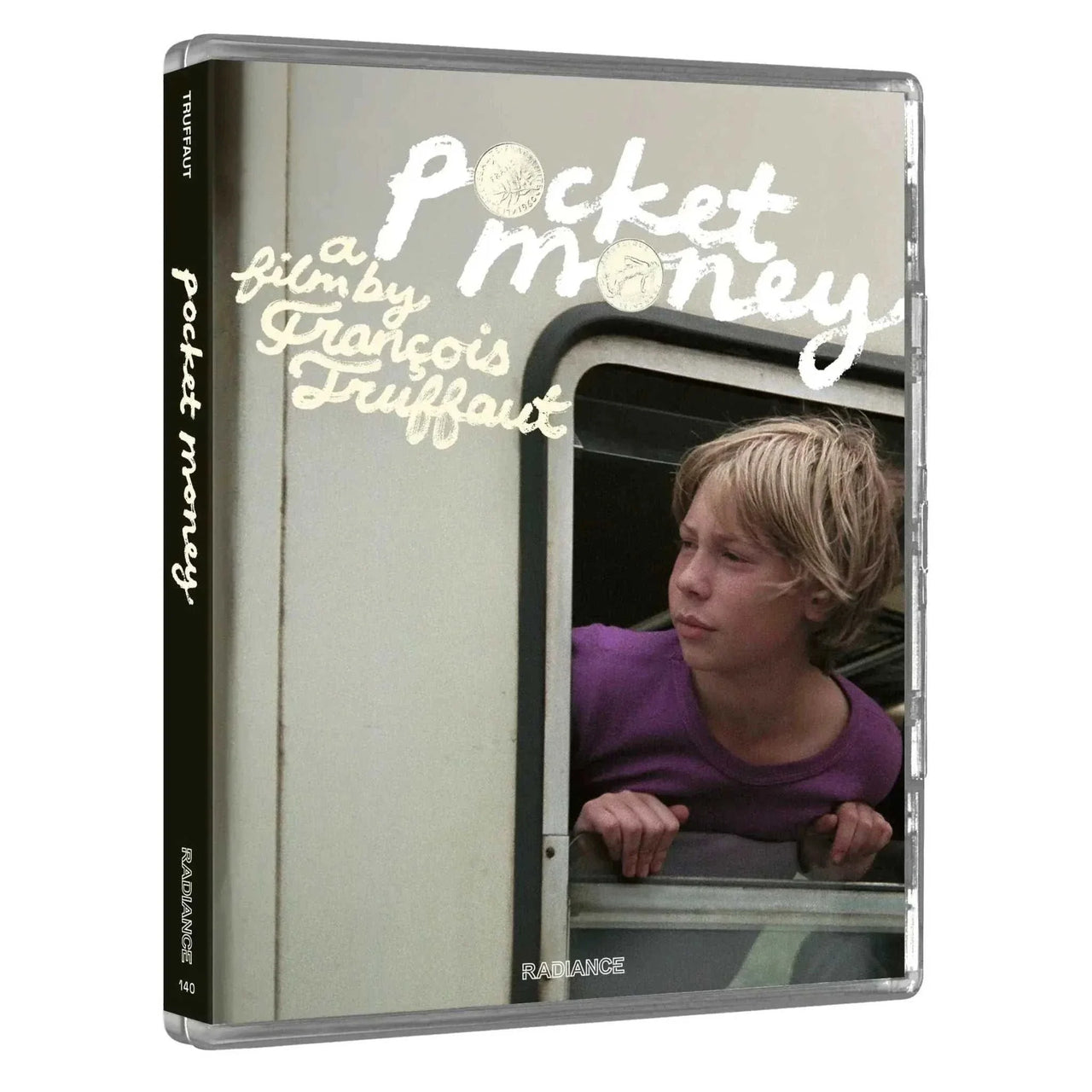 Pocket Money Limited Edition Blu-Ray Region B cover showing a boy looking out a window in a purple shirt