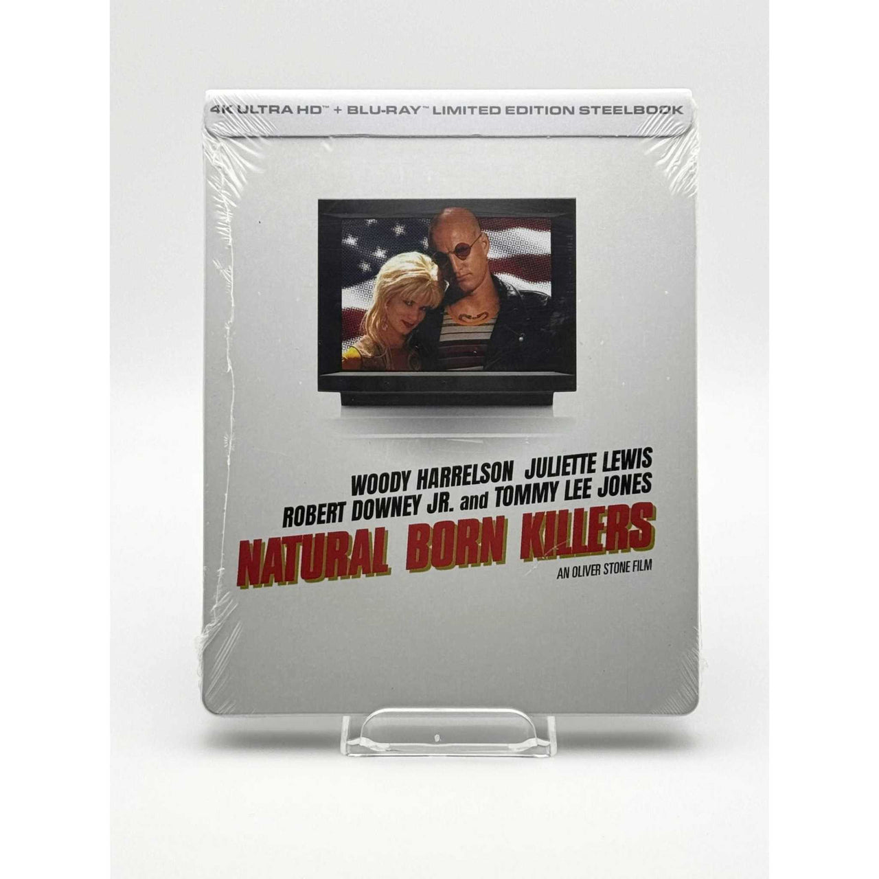 Natural Born Killers 4K UHD + Blu-ray Limited Edition Steelbook live front cover image