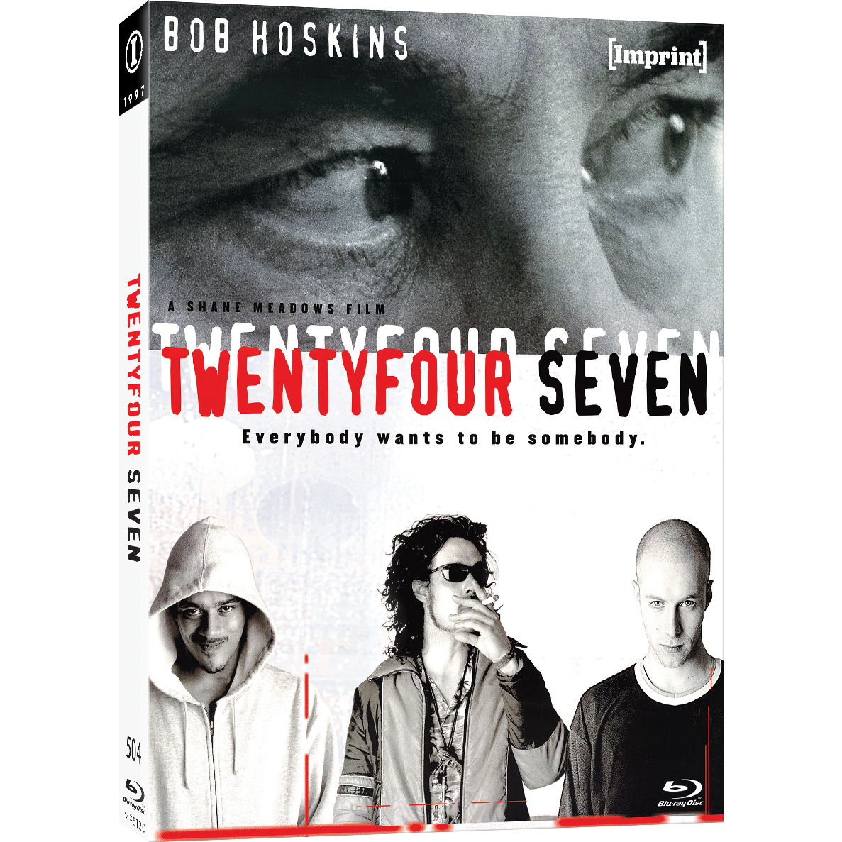 TwentyFourSeven 1997 Blu-ray Limited Edition Slipcover with Bob Hoskins and cast, UK drama by Shane Meadows, region free, 1080p restoration, pre-order.