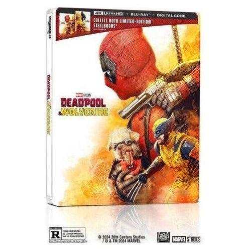 Deadpool And Wolverine (Deadpool Cover) 4K UHD + Blu-Ray + Digital Limited Edition Steelbook OUTER COVER