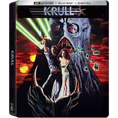 Krull 4K UHD steelbook edition with Blu-Ray and digital copy featuring restored fantasy adventure film packaging