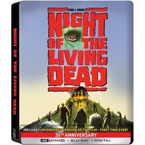 Night of the Living Dead 35th Anniversary 4K UHD Blu-Ray Steelbook with uncensored version and special features