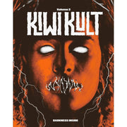 Kiwi Kult Volume 2 Darkness Inside 3-disc Blu-Ray horror collection cover with eerie face and white eyes
