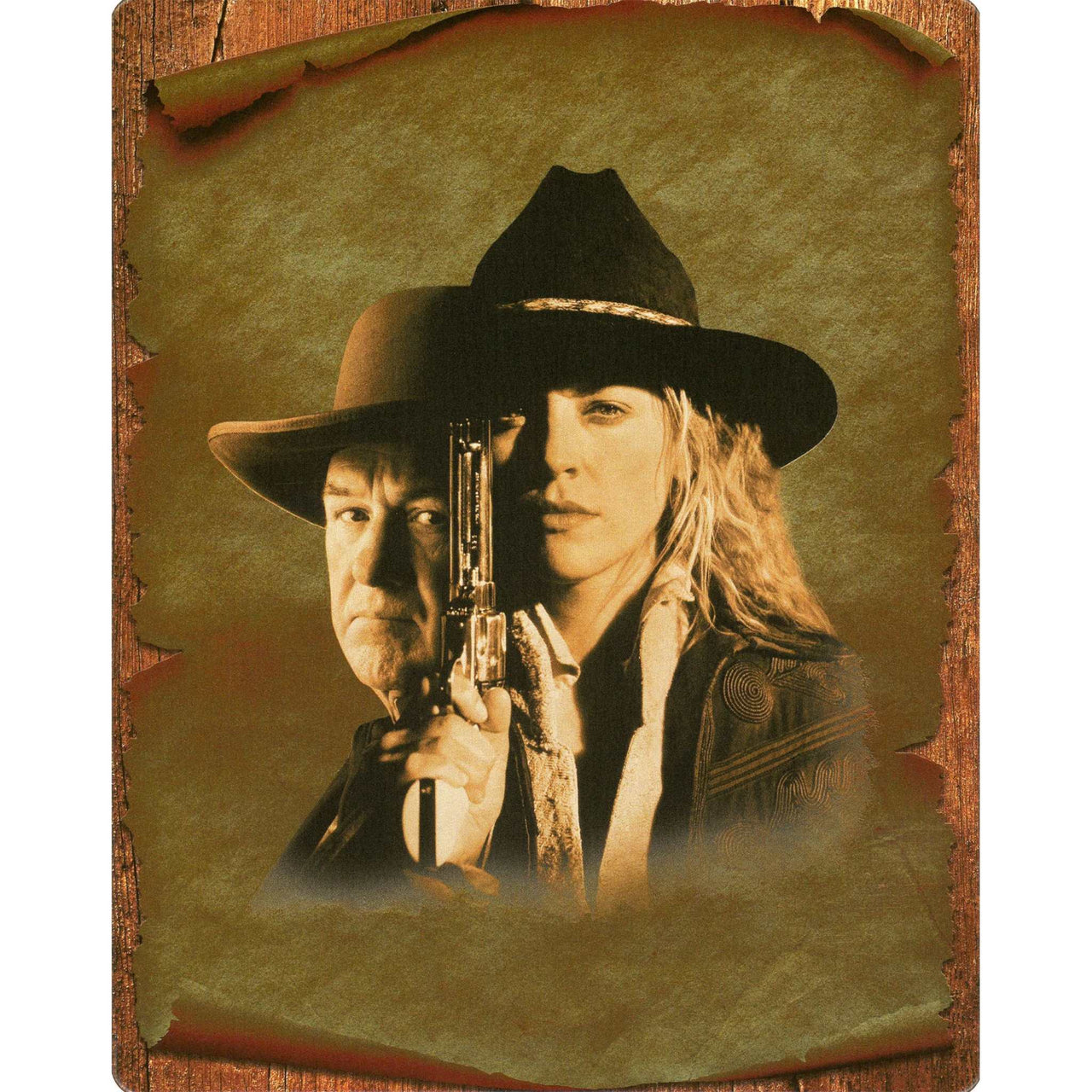 The Quick and the Dead 30th Anniversary 4K UHD Blu-ray Steelbook featuring two gunslingers on vintage cover