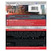 Predator: Badlands 4K UHD and Blu-Ray pre-order cover showing futuristic alien planet and characters with bonus features and Dolby Vision HDR.