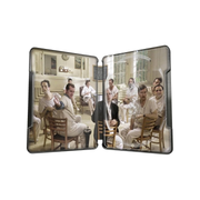 One Flew Over The Cuckoo’s Nest limited edition UK steelbook 4K Ultra HD and Blu-Ray open case showing characters in mental hospital scene