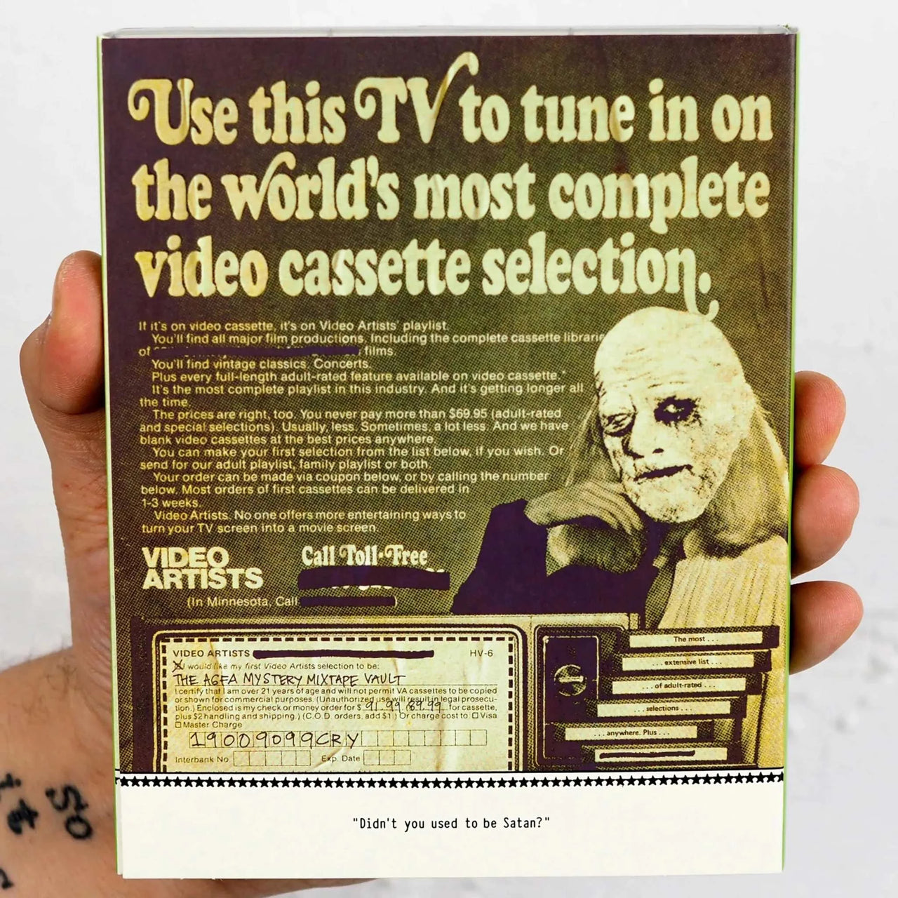 AGFA Mystery Mixtape Vault with slipcover, featuring vintage VHS collection from American Genre Film Archive.