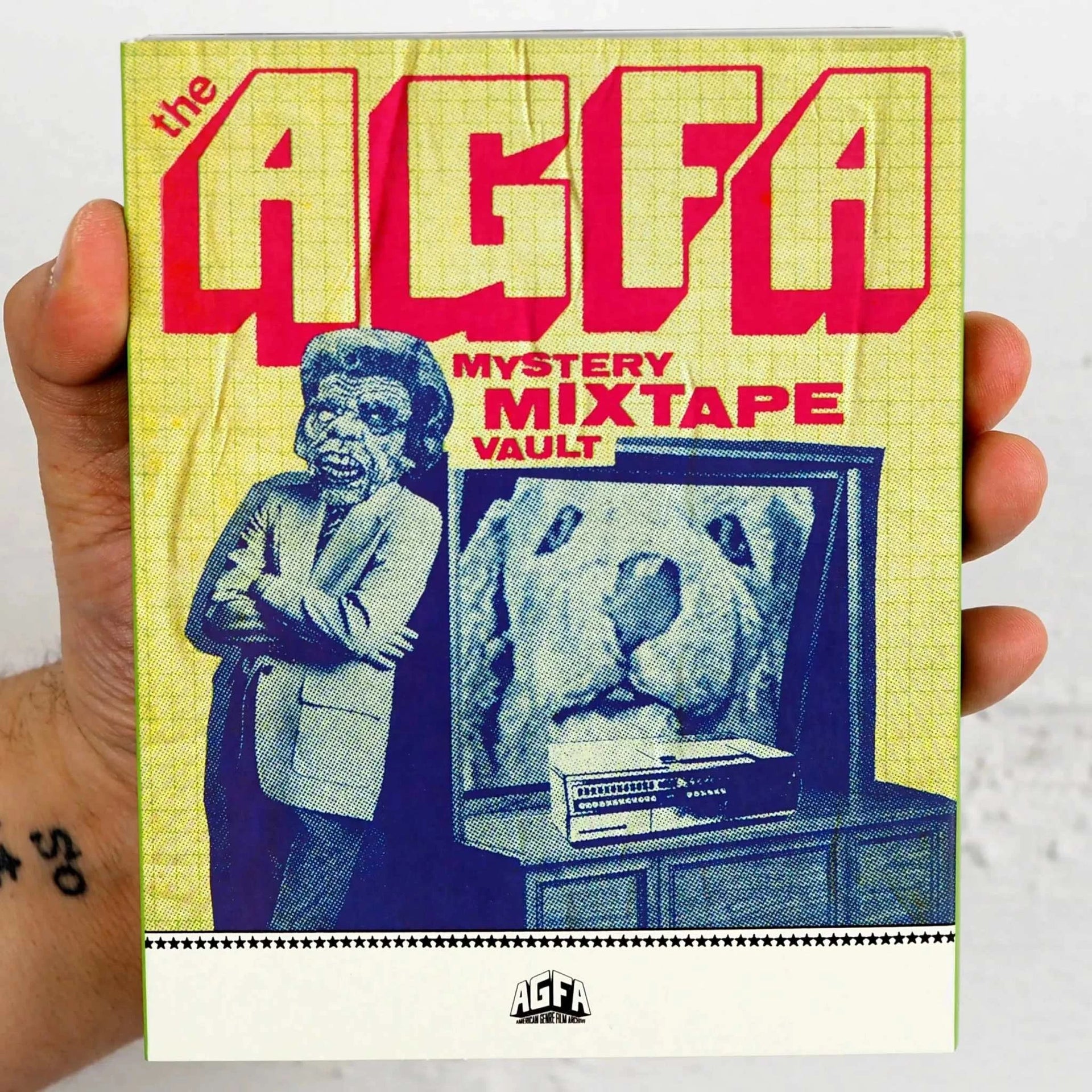 AGFA Mystery Mixtape Vault Blu-ray with slipcover displayed against a white background.