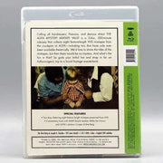 American Genre Film Archive Mystery Mixtape Vault Blu-ray with slipcover featuring eight feature-length VHS mixtapes.