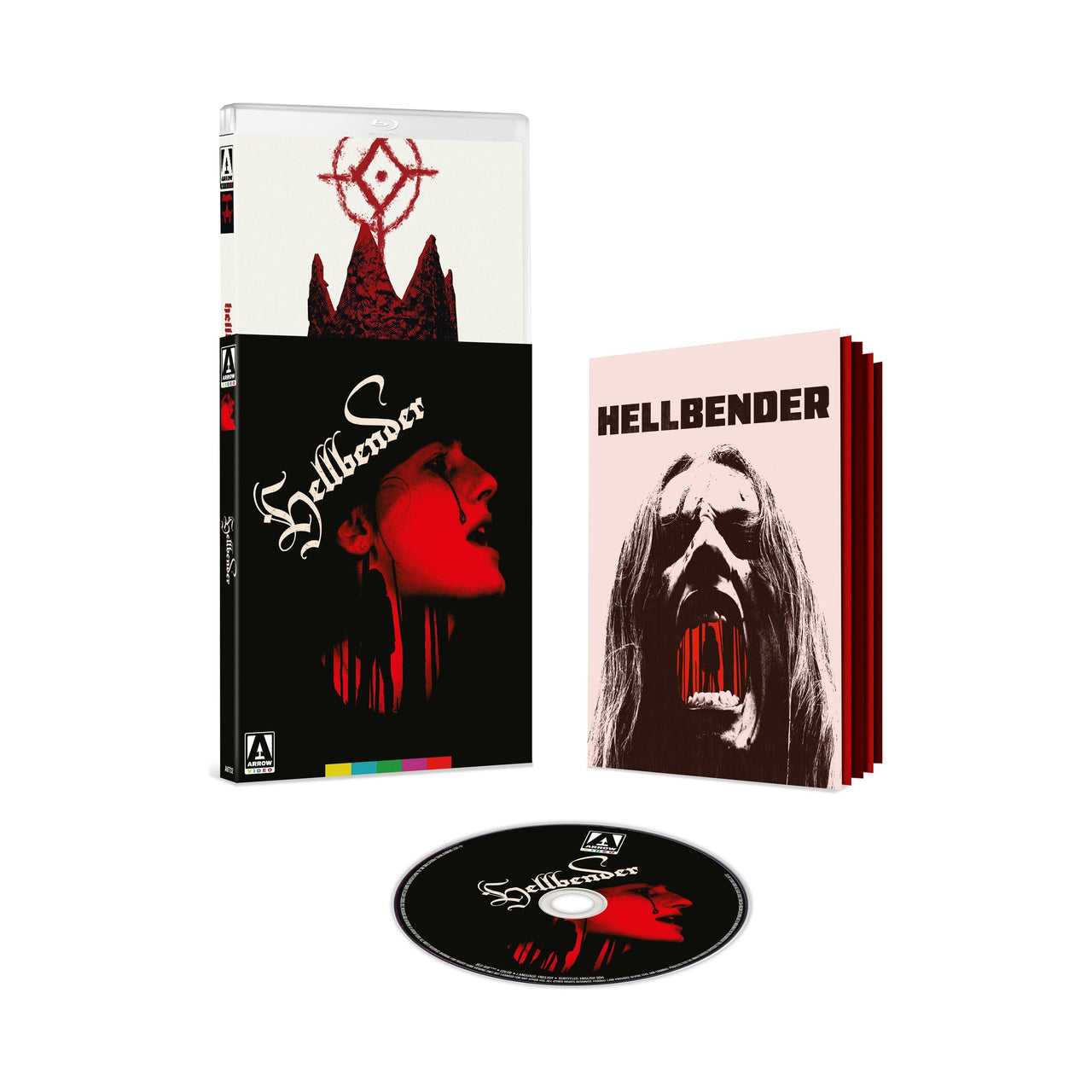 Hellbender Limited Edition Blu-Ray with slipcover and booklet on display.
