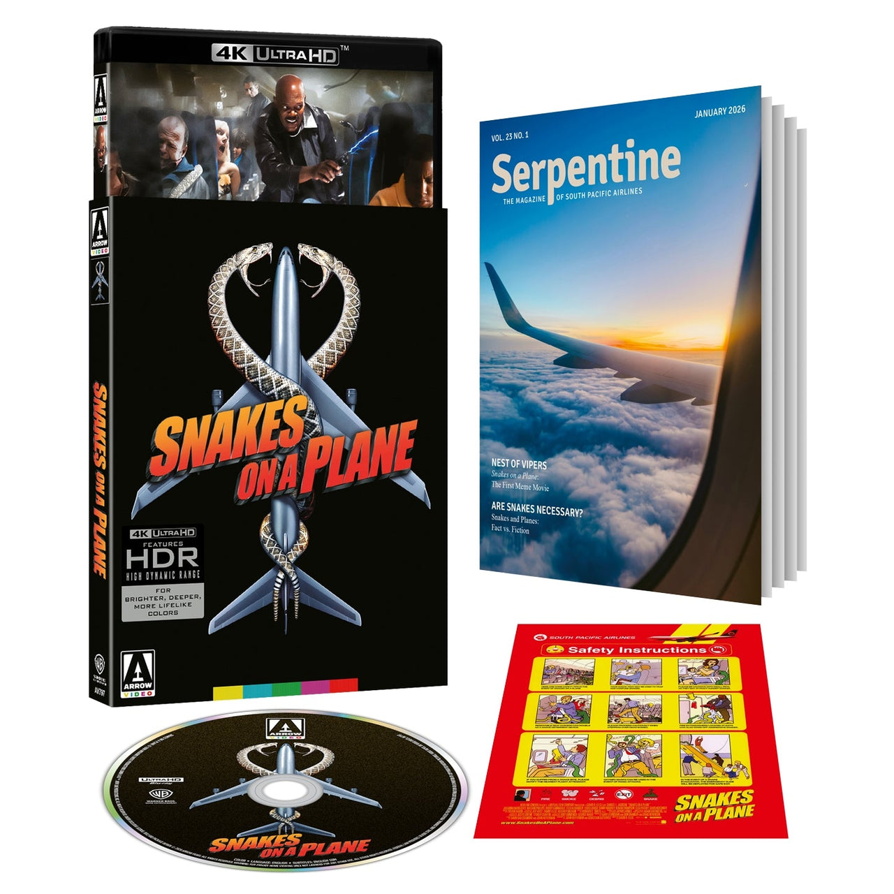 PRE-ORDER: Snakes On A Plane 4K UHD w/ Slipcover + Extras (Arrow Video US)