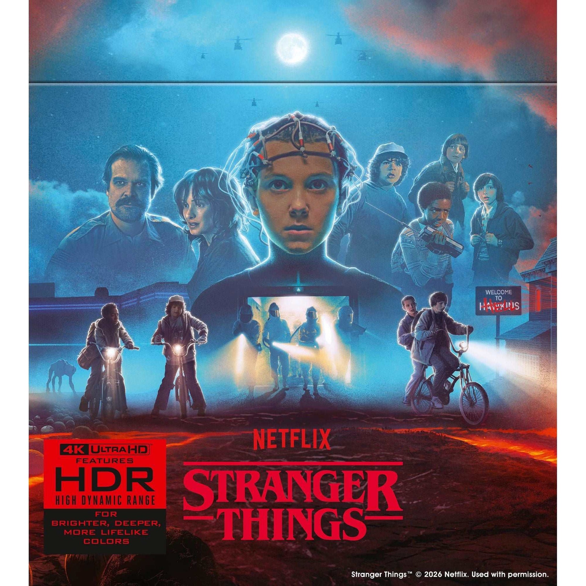Stranger Things Complete Series 4K UHD Deluxe Edition pre-order box with exclusive artwork and memorabilia