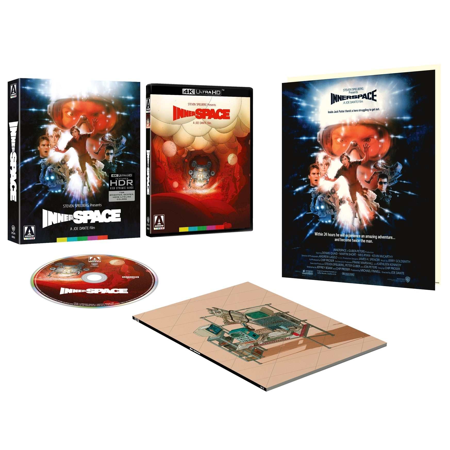 Innerspace Limited Edition 4K UHD slipcase with extras pre-order packaging and artwork