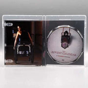 Shudder The Advent Calendar Blu-Ray case open showing wheelchair scene and disc with horror-themed cover