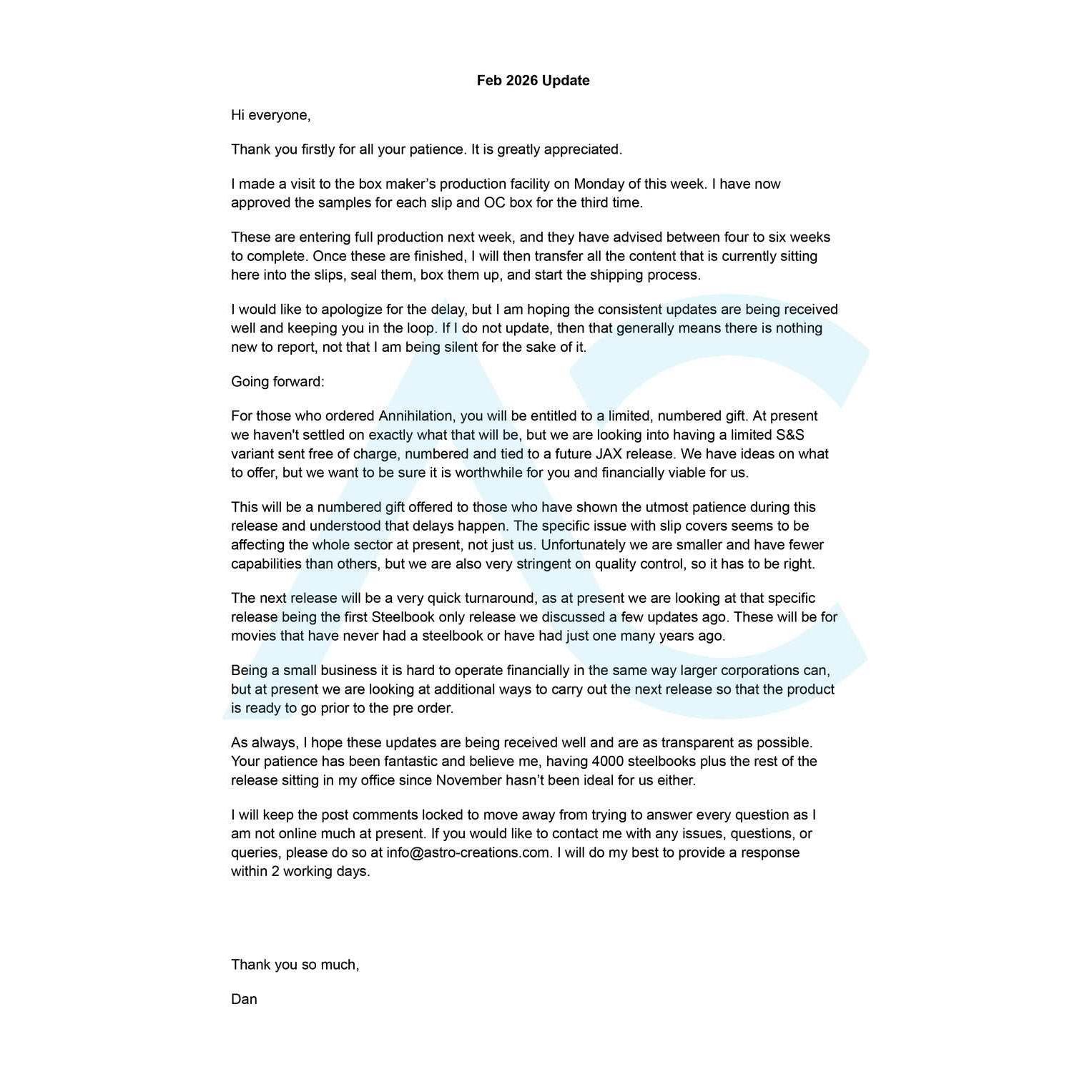 Annihilation 4K UHD WEA Steelbook pre-order edition with exclusive artwork and collector's items