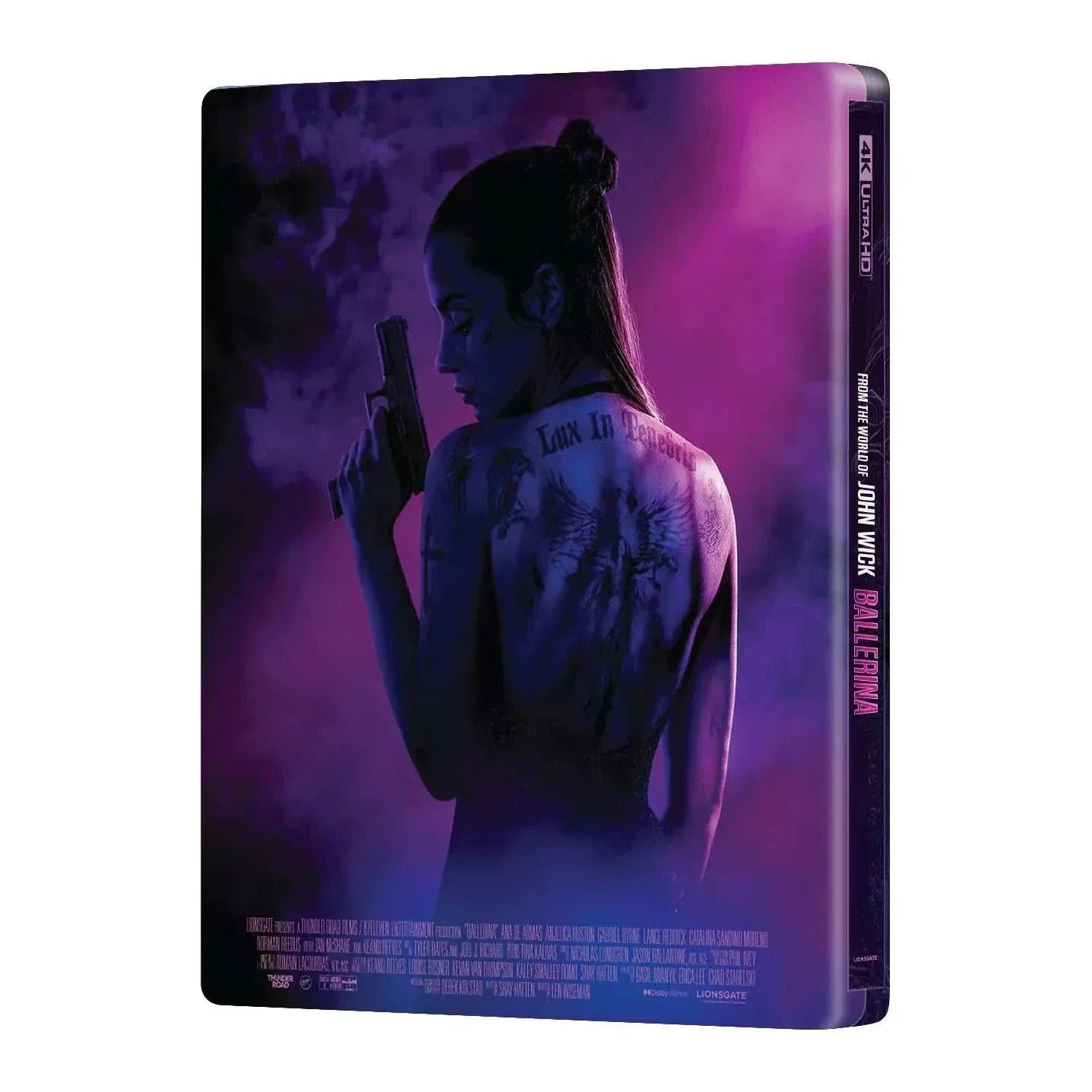 John Wick Ballerina double lenticular steelbook 4K UHD and Blu-Ray pre-order edition