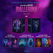 John Wick Ballerina exclusive steelbook 4K UHD and Blu-Ray pre-order set with exclusive lenticular slips and full slip cover