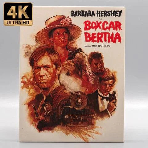 Boxcar Bertha 4K UHD limited edition slipcase mediabook with Blu-Ray pre-order packaging