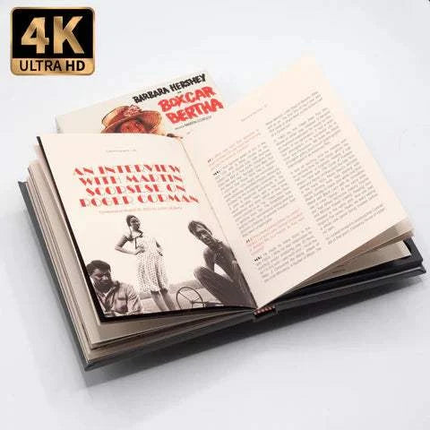 Boxcar Bertha 4K UHD and Blu-Ray limited edition slipcase mediabook packaging preview