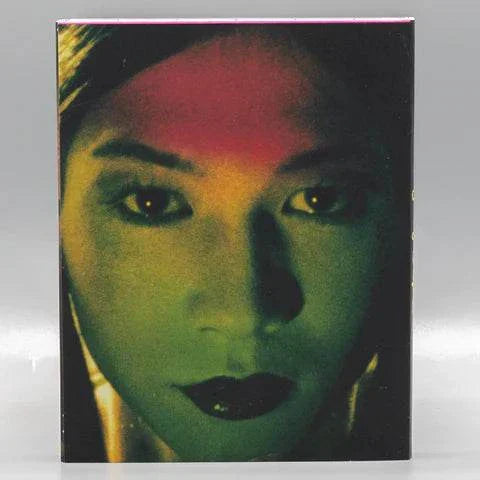 Bye Bye Love Blu-Ray limited edition slipcover with artistic close-up of a woman's face in green and red tones