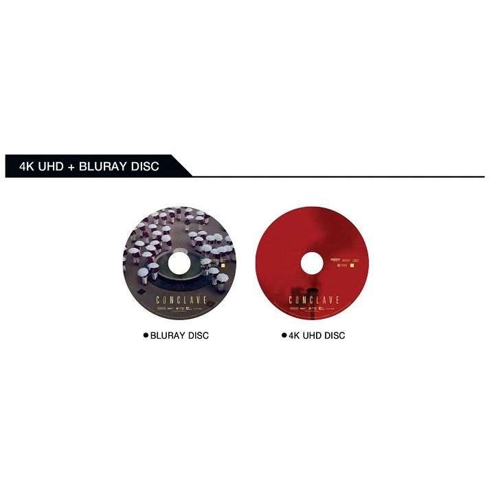 Conclave Digipack limited edition 4K UHD and Blu-Ray discs with matching slipcase