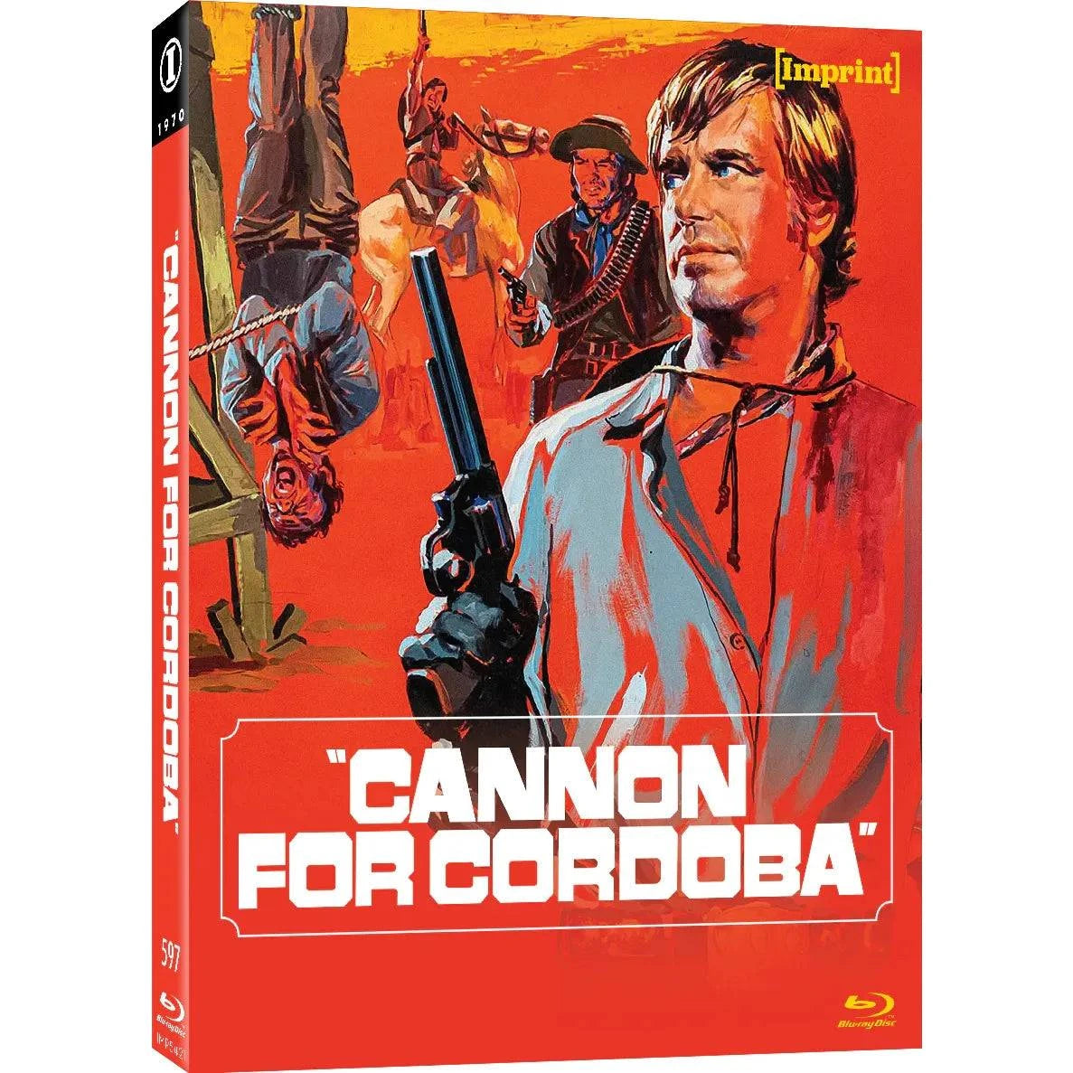 Cannon For Cordoba 1970 limited edition Blu-Ray cover with slipcover and Imprint Films branding