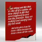 Christmas Eve In Miller's Point limited edition Blu-ray slipcover with holiday quote design