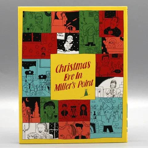 Christmas Eve In Miller's Point Blu-Ray with limited edition slipcover featuring holiday-themed illustrated collage design