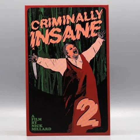 Degausser Video Criminally Insane 2 Limited Edition Deluxe LED VHS cover featuring a screaming character.