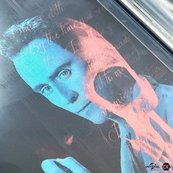 Crimson Peak Blu-Ray limited edition steelbook with full slip and art cards cover featuring blue and red skull design