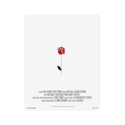Barry Lyndon Limited Edition UK Steelbook 4K Ultra HD Blu-Ray cover with minimalist red rose design