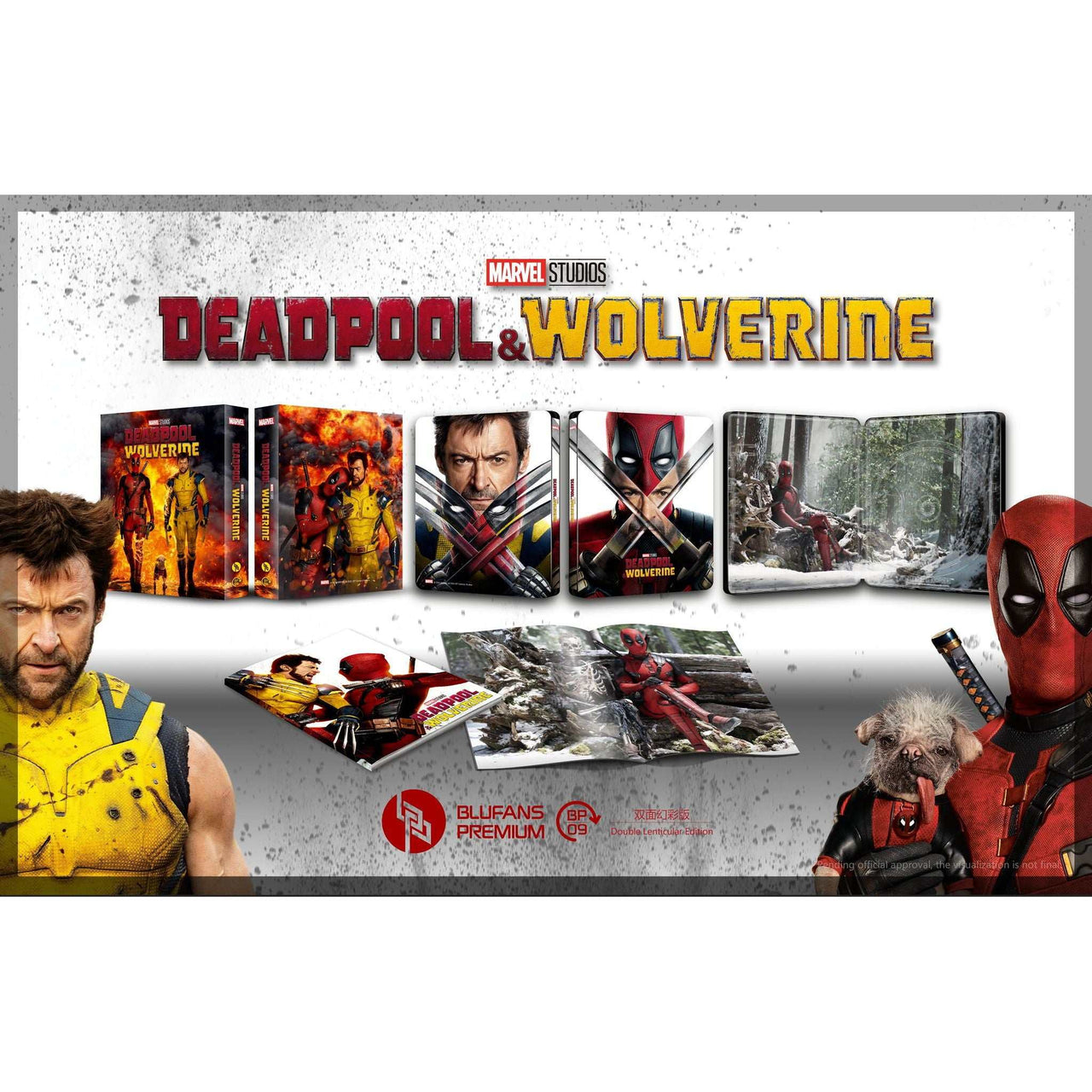 Deadpool and Wolverine steelbook discpless one-click edition with three slips and extras by Blufans