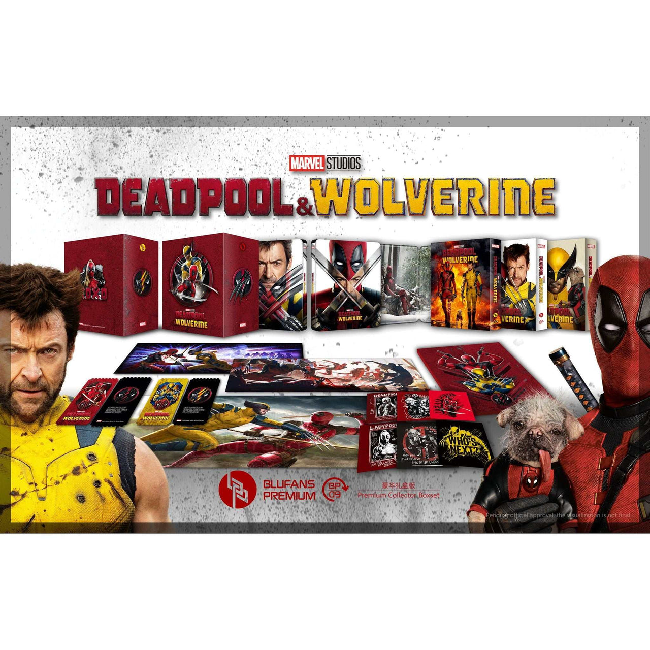 Deadpool and Wolverine disc-less steelbook set with exclusive slips and extras from Blufans
