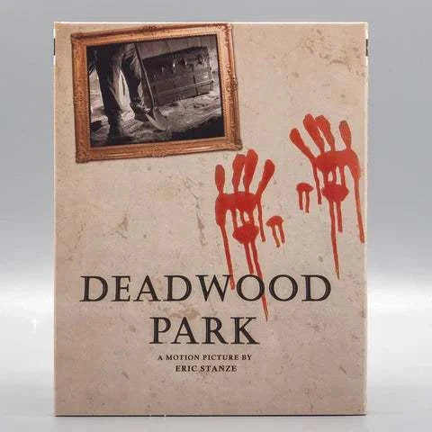 Deadwood Park Blu-Ray limited edition slipcover with horror movie imagery and preorder details
