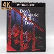 Don't Be Afraid of the Dark 4K UHD Blu-ray limited edition slipcase cover with menacing creatures on staircase