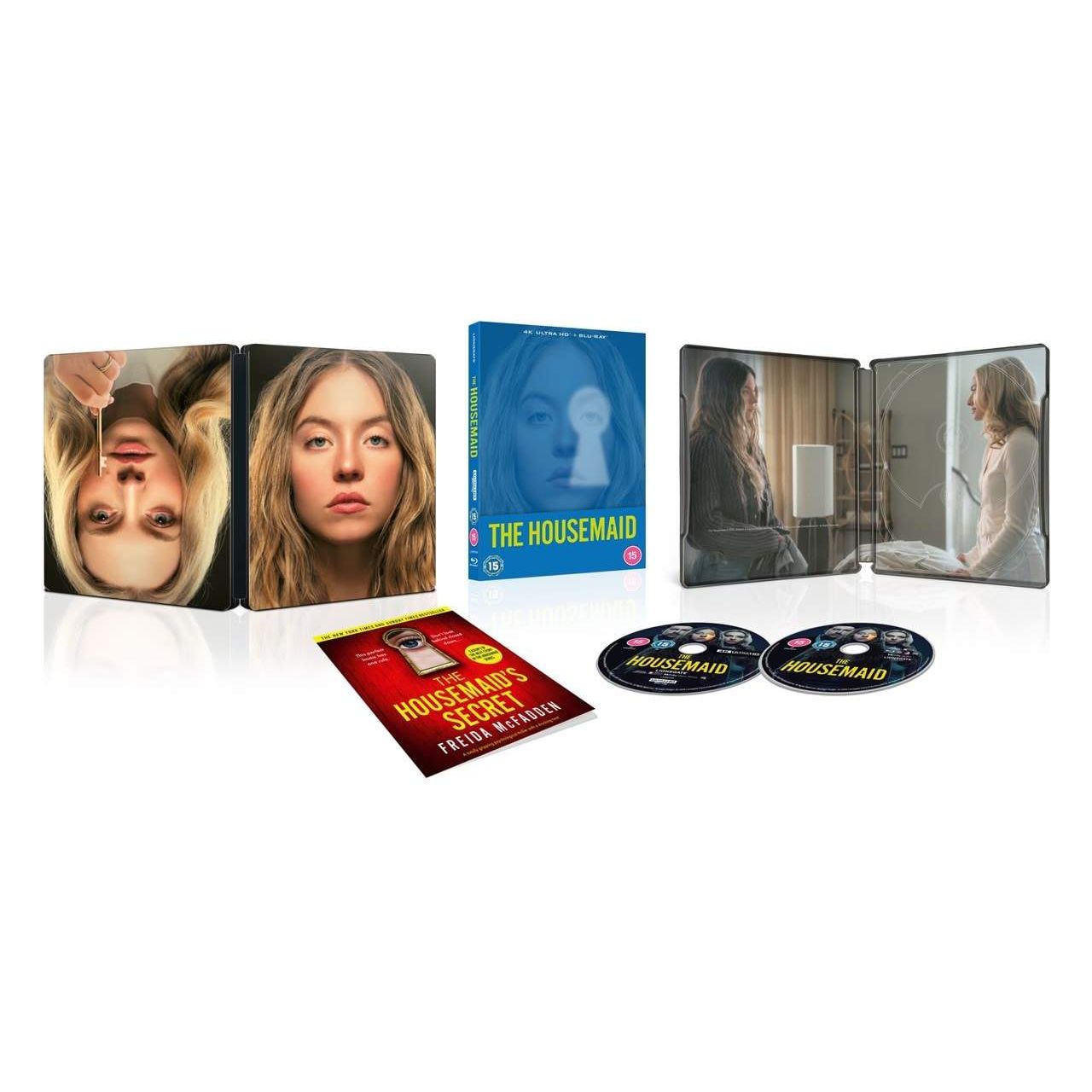 The Housemaid 2025 4K UHD Blu-Ray Steelbook limited edition by Lionsgate UK region free region B thriller film packaging