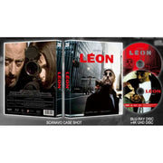 Leon 4K UHD and Blu-Ray Scanavo Full Slip Edition movie set with cover and discs featuring action crime drama artwork
