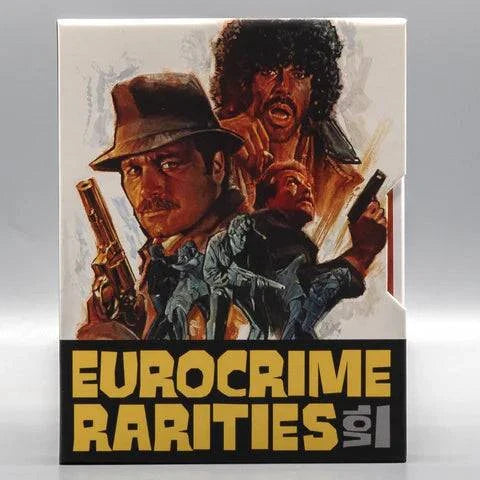 PRE-ORDER Eurocrime Rarities Volume 1 Blu-Ray limited edition slipcase and slipcover by Vinegar Syndrome Labs