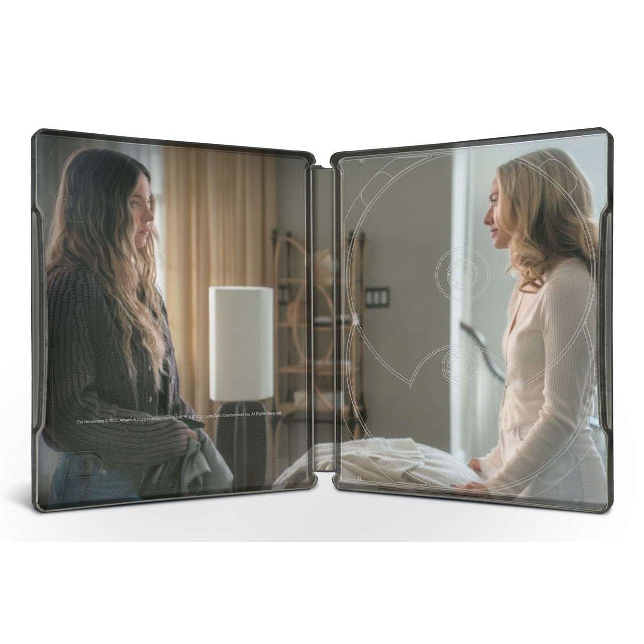 The Housemaid 2025 4K UHD Blu-Ray Limited Edition Steelbook cover featuring thriller movie artwork