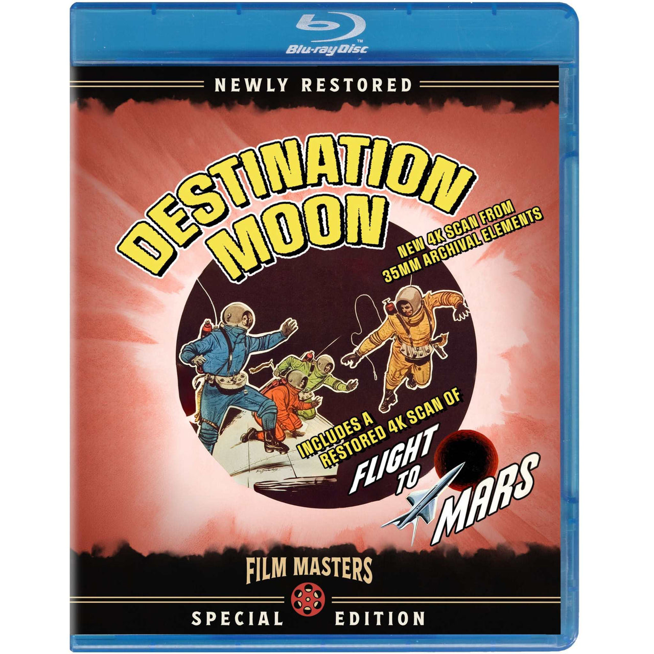 Special Edition Blu-Ray of Destination Moon 1950 and Flight to Mars 1951 with booklet, pre-order release 2026